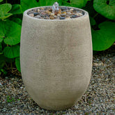 Photo of Campania Bebel Pebble Fountain, Tall - Exclusively Campania